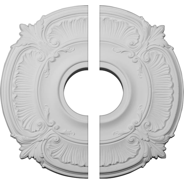 Ekena Millwork Attica Ceiling Medallion, Two Piece (Fits Canopies up to 5"), 18"OD x 4"ID x 5/8"P CM18AT2 - main